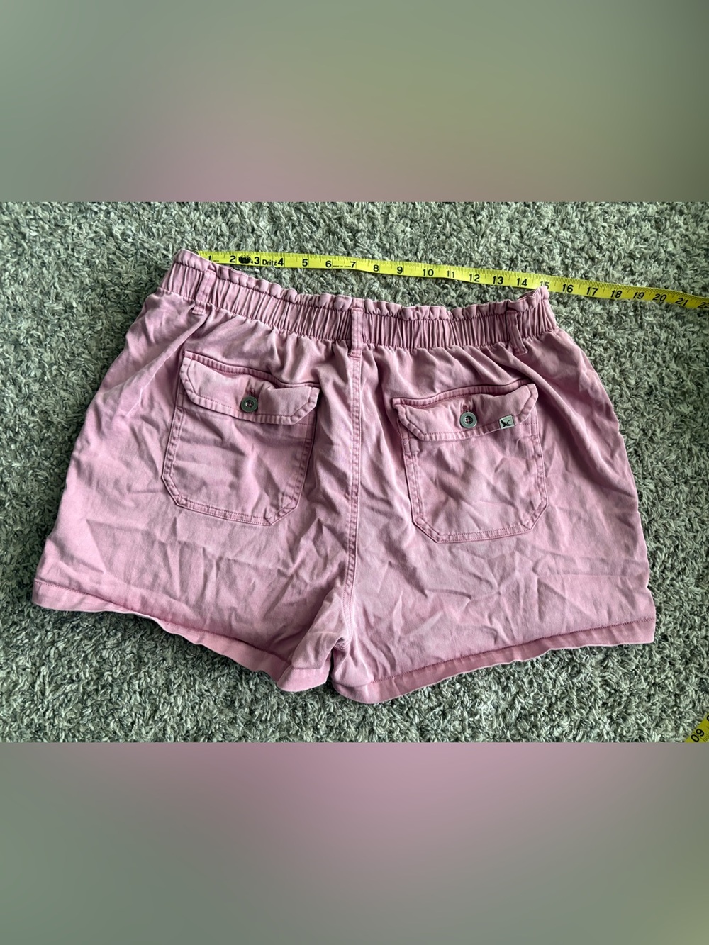Eddie Bauer Women's Pink Elastic Waist Utility Shorts Size Large